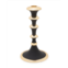 Classic Touch Decor 12.25h black and gold candlestick