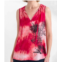 Go by Go Silk go quite a stretch top in bloody mary batik