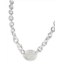 Tiffany & co . return to tiffany oval tag necklace in sterling silver