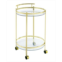 Coaster Home Furnishings Chrissy 31 2-Tier Round Glass Serving Cart