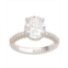 Suzy Levian New York Suzy Levian Sterling Silver Cubic Zirconia Oval Specialty Engagement Ring