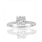 Suzy Levian New York Suzy Levian Sterling Silver Cubic Zirconia Round Cut Bridal Engagement Ring