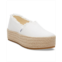 TOMS Womens Valencia Canvas Platform Espadrilles Flats