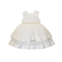 Blueberi Boulevard Baby Girls Bow-Top Jewel Waist Border Trim Dress